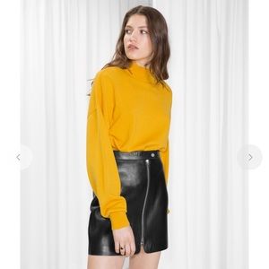 & Other Stories Zip Hip Sweater